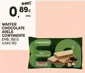 Continente Continente - waffer chocolate avelã promoção