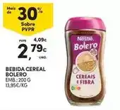 Continente Bebida cereal bolero promoção