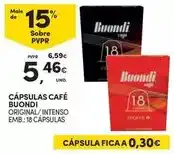 Continente Buondi - cápsulas café promoção
