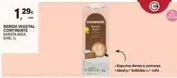 Continente Continente - bebida vegetal promoção