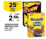 Continente Nesquik - cereais minis /lion promoção