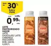 Continente Vigor - leite pasteurizado promoção