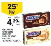 Continente Snickers - gelados promoção