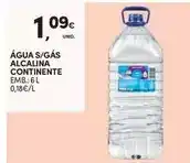 Continente Continente - água s/gas alcalina promoção