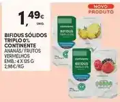 Continente Continente - bifidus sólidos triplo 0% promoção