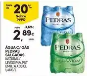 Continente Pedras - água c/ gás salgadas promoção