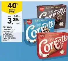 Continente Cornetto - gelado promoção