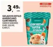 Continente Continente - gelados estilo americano promoção