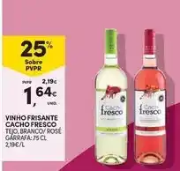 Continente Cacho fresco - vinho frisante cacho fresco promoção