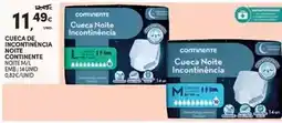 Continente Continente - cueca noite incontinencia continencia promoção