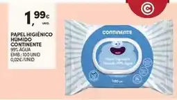 Continente Continente - papel higienico humido promoção