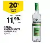 Continente Moskovskaya - vodka promoção