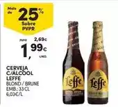 Continente Leffe - cerveja c/alcool promoção