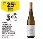 Continente Alvarinho - vinho torre de menagem promoção