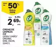 Continente Cif - creme de limpeza promoção