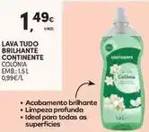 Continente Continente - lava tudo brilhante promoção