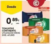 Continente Continente - toalhitas promoção