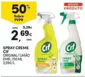 Continente Cif - spray creme promoção