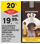 Continente Premium - alimento seco p/cao continente pet promoção