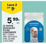 Continente Continente - tapete educação p/ cão promoção