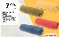 Continente Continente - toalha de praia promoção