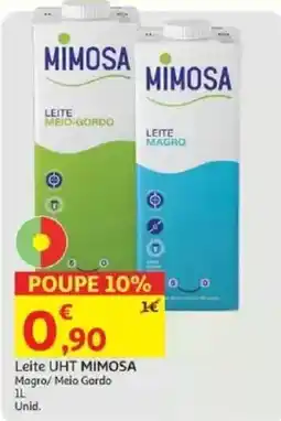 Auchan Leite UHT MIMOSA promoção
