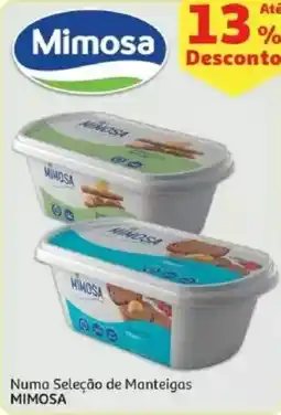 Auchan Numa Seleção de Manteigas MIMOSA promoção
