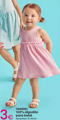 Pepco Vestido 100% algodão para bebé promoção