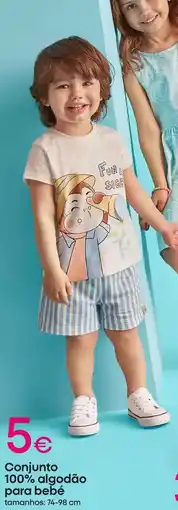 Pepco Conjunto 100% algodão parla bebe promoção