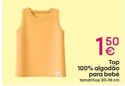 Pepco Top 100% algodao para bebe promoção