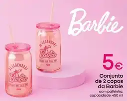 Pepco Barbie - conjunto de 2 copos da promoção
