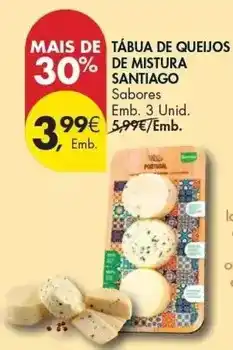 Pingo Doce Santiago - tábua de queijos de mistura promoção