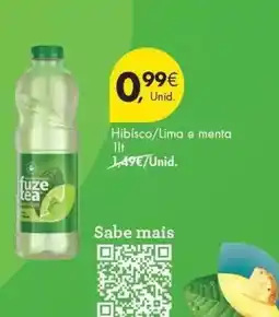 Pingo Doce Fuze tea - hibisco/ lima e menta promoção