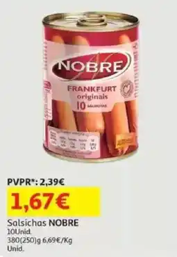 Auchan Salsichas NOBRE promoção