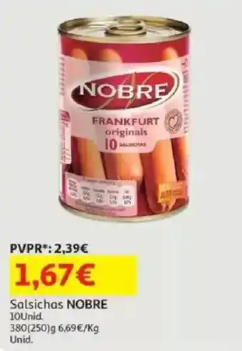 Auchan Salsichas NOBRE promoção
