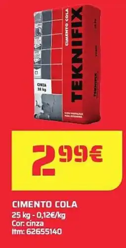 Bricomarché Cimento cola promoção