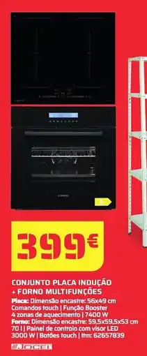 Bricomarché Conjunto placa indução + forno multifunções promoção