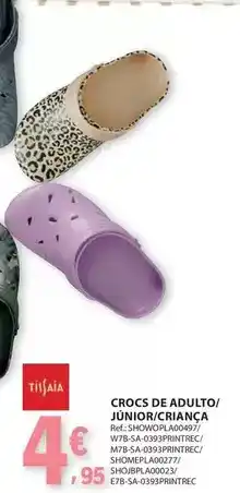 E.Leclerc Crocs - crocs de adulto/junior/crianca promoção