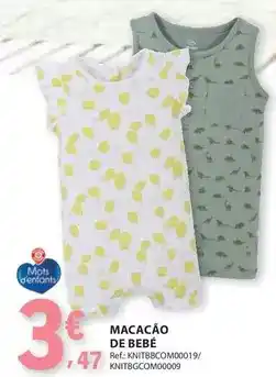 E.Leclerc Macação de bebé promoção