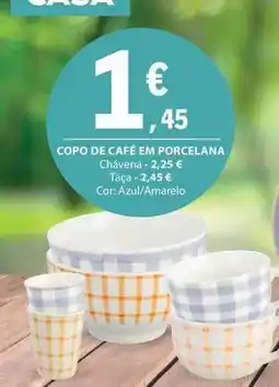 E.Leclerc Copo de café em porcelana promoção