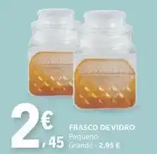 E.Leclerc Frasco de vidro promoção
