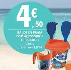 E.Leclerc com - balde de praia com acessorios e regador promoção