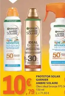 E.Leclerc Garnier - protetor solar promoção