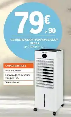 E.Leclerc Ufesa - climatizador evaporizador promoção
