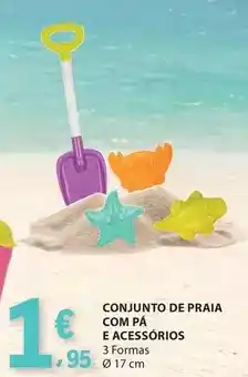 E.Leclerc com - conjunto de praia com pa e acessórios promoção