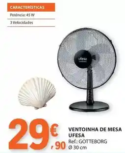 E.Leclerc Ufesa - ventoinha de mesa promoção