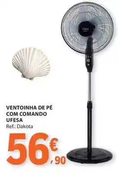 E.Leclerc com - ventoinha de pe com comando ufesa promoção