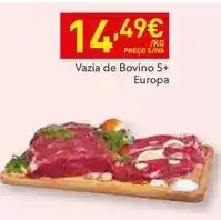 Recheio Europa - vazia de bovino 5+ promoção