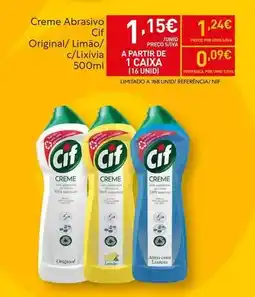 Recheio Cif - creme abrasivo original/limao/cl/lixivia promoção
