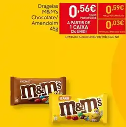 Recheio M&m's - drageias chocolate/amendoim promoção